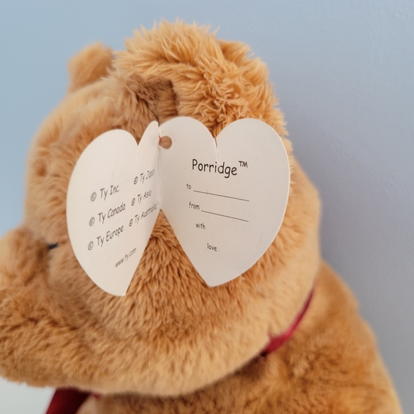 Ty Classic Plush Porridge The Bear 2003 Collection Rare Beanie Baby - Picture 10 of 10